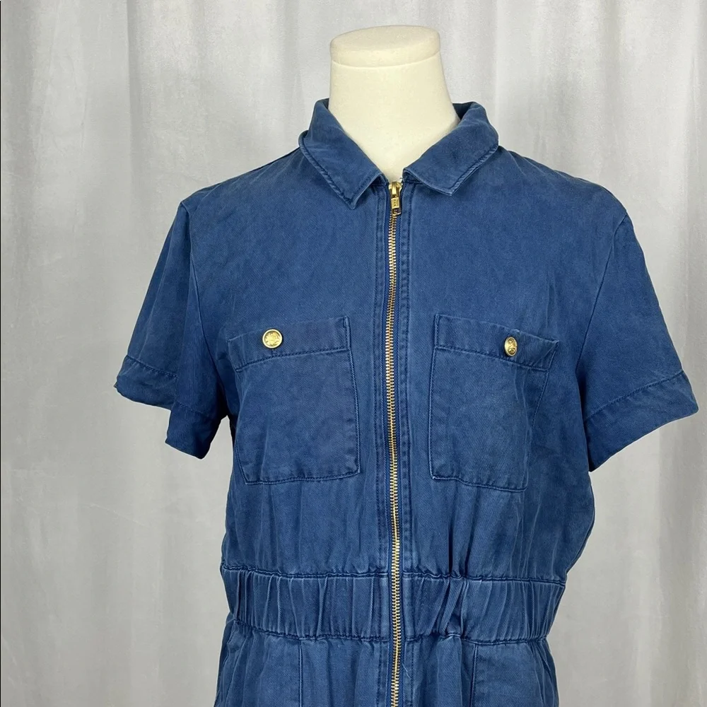 J. Crew‎ Zip-Front Denim Dress.